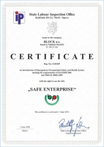 Block CRS - СЕРТИФИКАЦИЯ